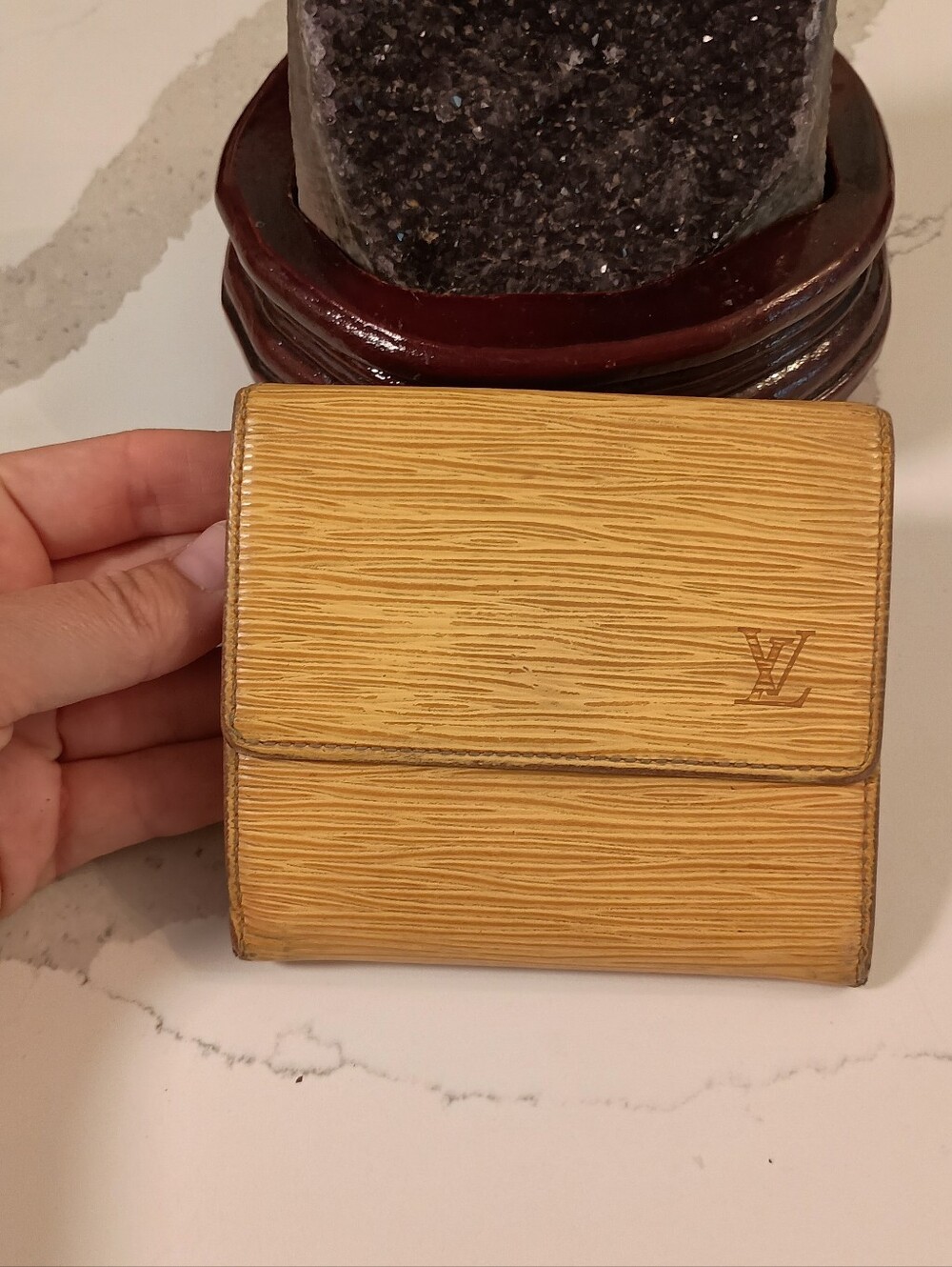 Authentic Louis Vuitton Vintage Epi Leather Portefeuille Wallet